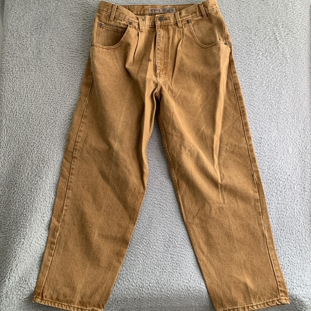 Roglins Street Legend Extreme Baggy Wide Leg Heavy Jeans Y2K Vintage Size 36x28